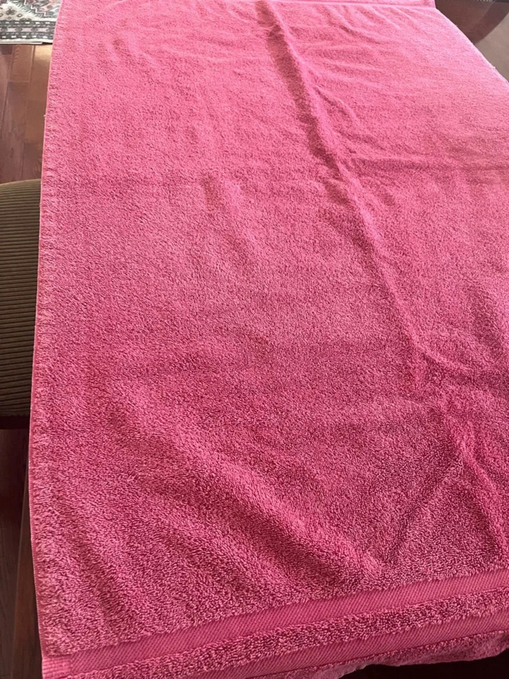 Ralph Lauren Coral-Pink Terry Bath Towel